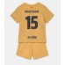 Cheap Barcelona Andreas Christensen #15 Away Football Kit Children 2022-23 Short Sleeve (+ pants)